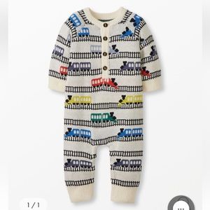 NWOT Multicolor Train Romper